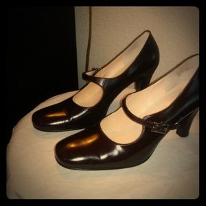 Anne Klein Heels Mary Janes Brown 8.5 Med